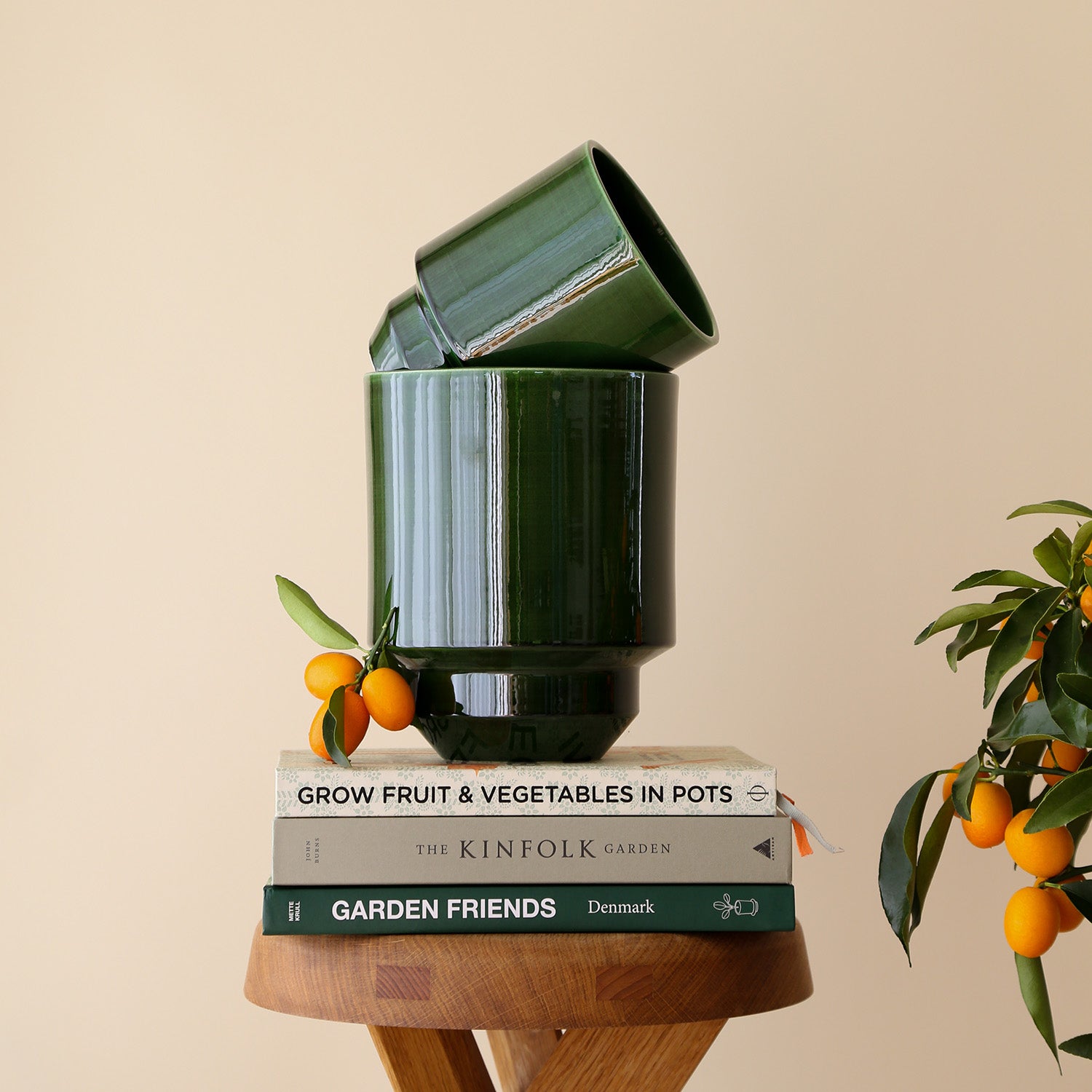 Goodee-Bergs Potter-Hoff Ø18 Planter - Color - Emerald Glazed