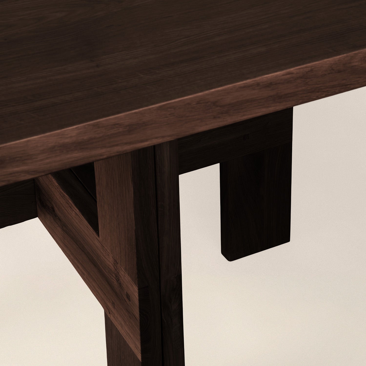 Goodee-Frama-Farmhouse Table - Pond - Color - Dark Oak