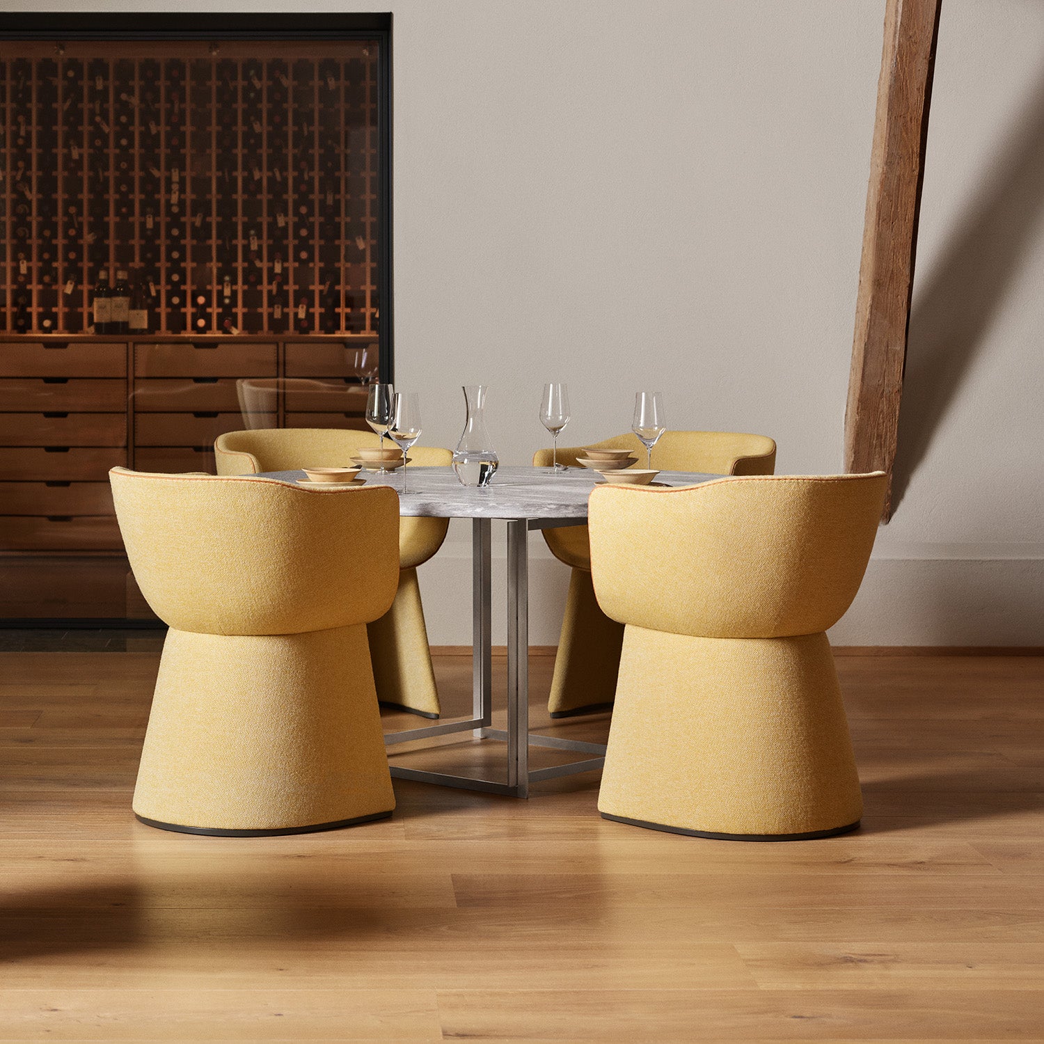 Goodee-Fritz Hansen-Monolit Dining Chair - Color - Hallingdal 407