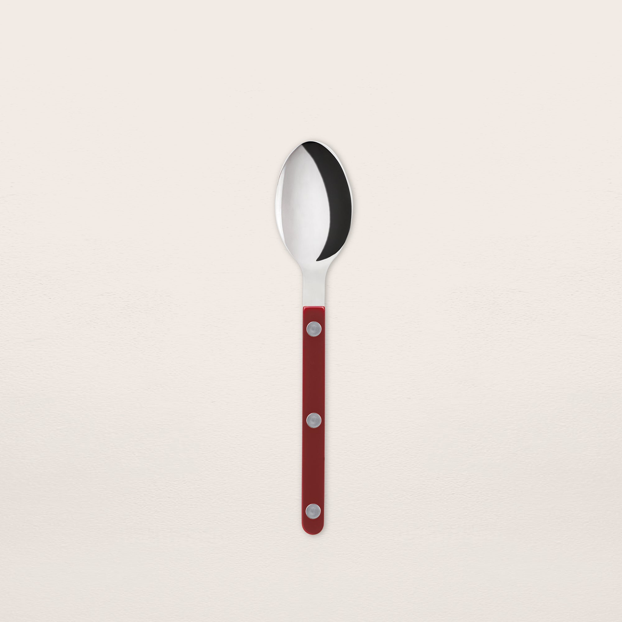 Goodee-Sabre Paris-Bistrot Solid Flatware - Set of 4 - Color - Burgundy/Shiny