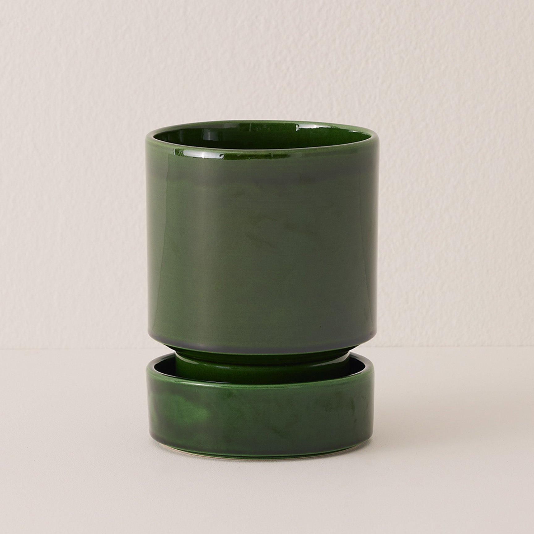 Goodee-Bergs Potter-Hoff Ø18 Saucer - Color - Emerald Glazed