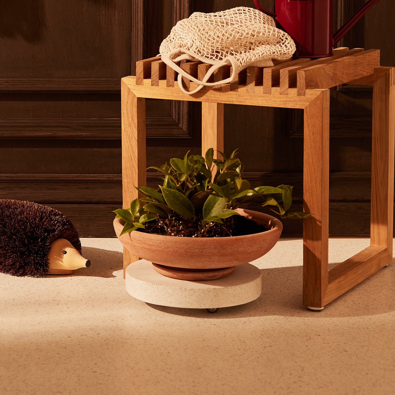 Goodee-Bergs Potter-Plant Trolley 25 - Color - Light Stone