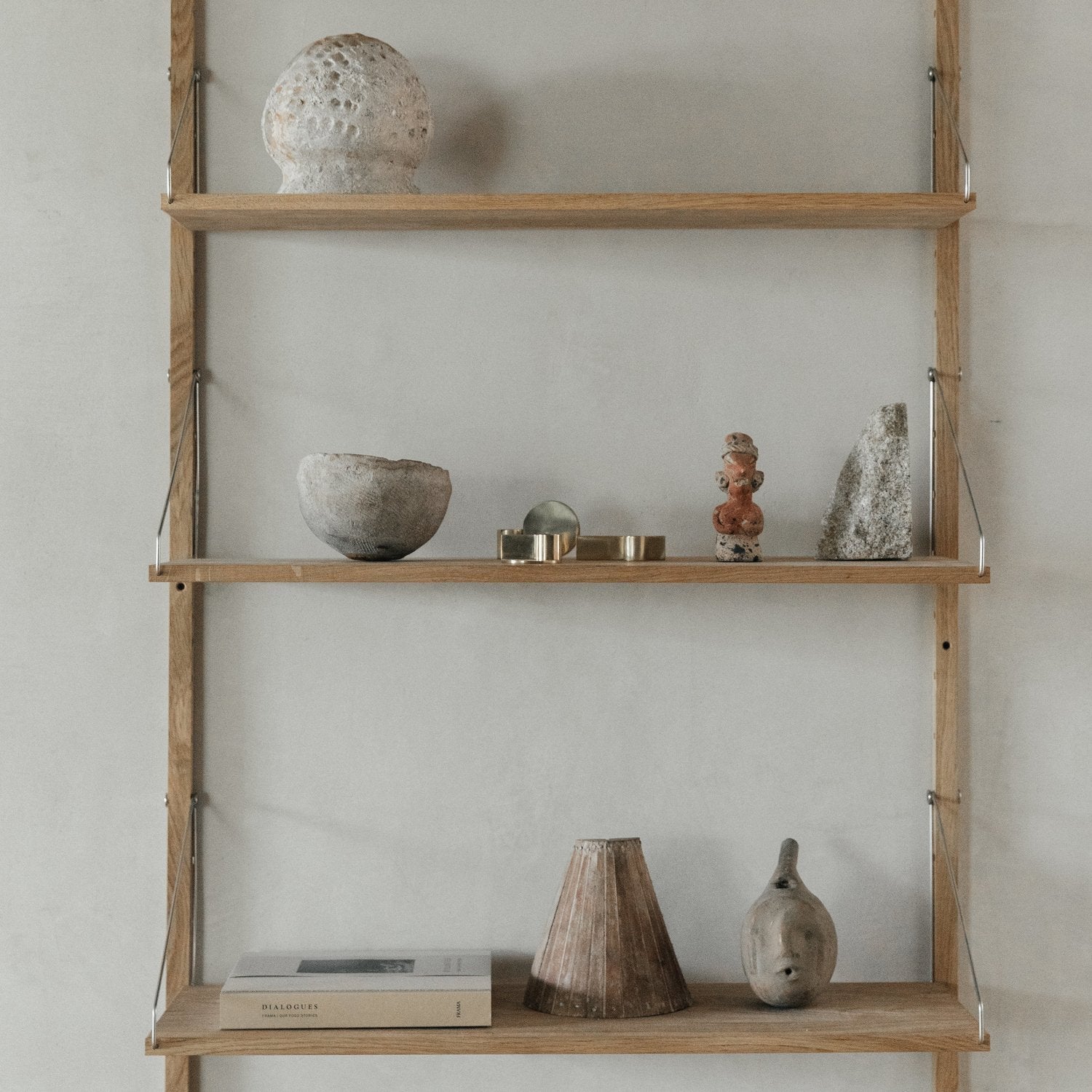 Goodee-Frama-Shelf Library Natural | Single Section - Size - 5 Shelves