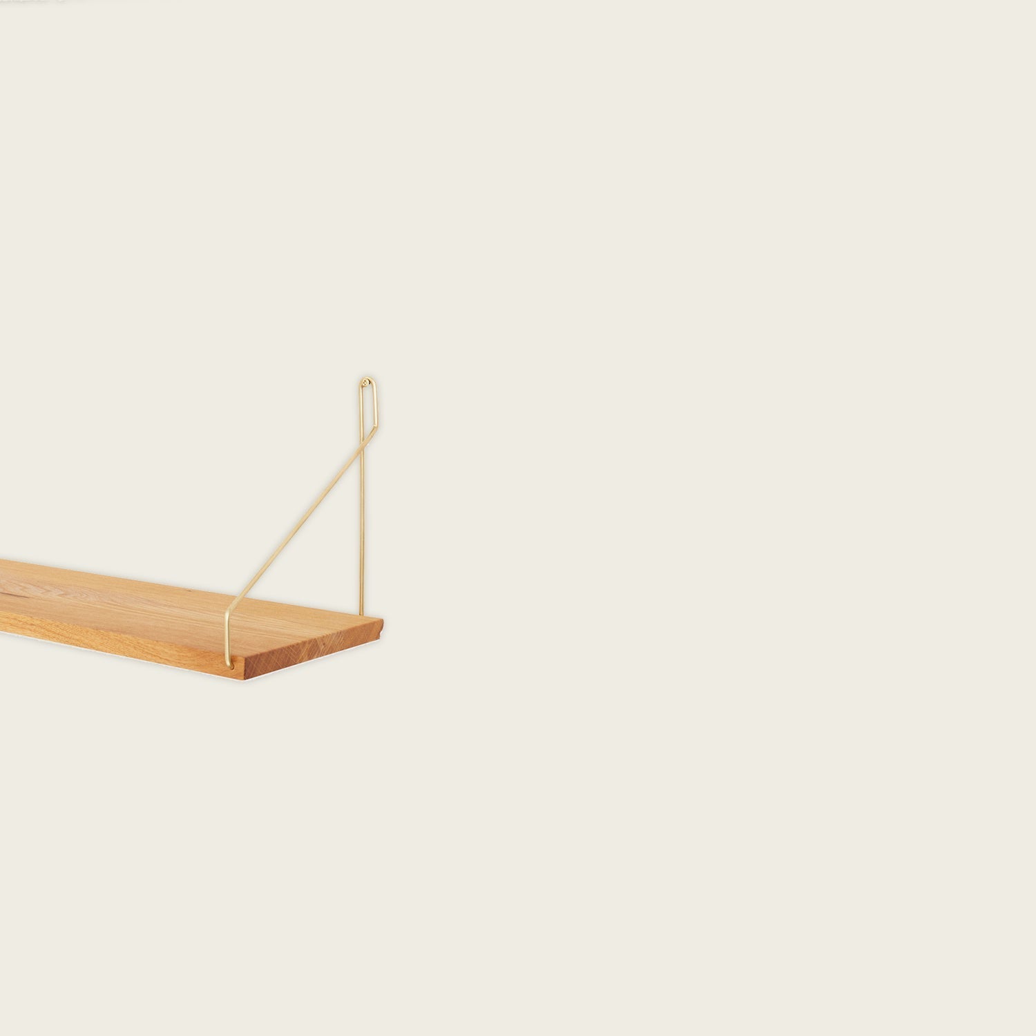 Goodee-Frama-Shelf Natural - Size - D20 W60 - Color - Brass