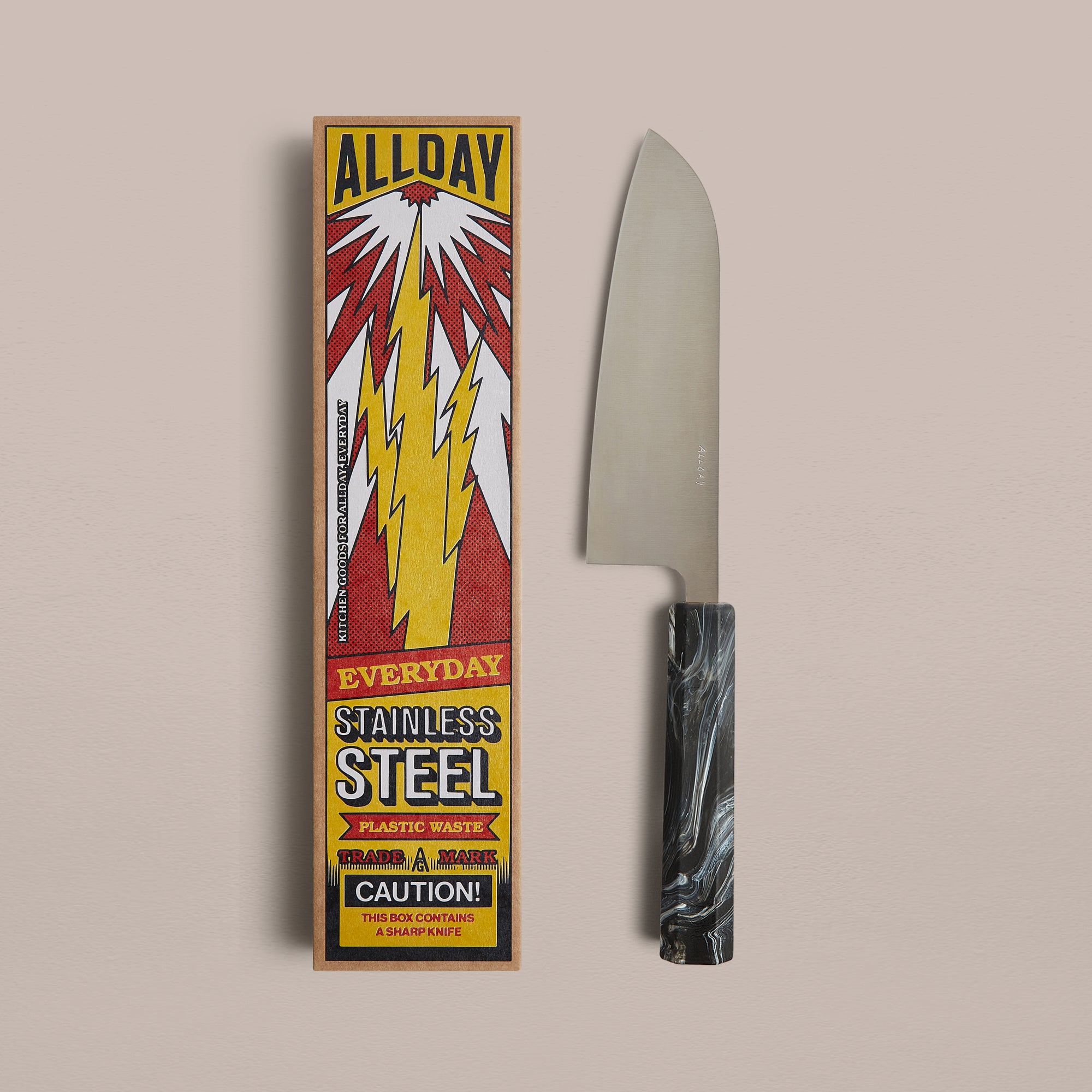Goodee-All Day Goods-Santoku Knife - Color - Black Jack