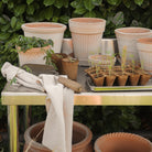 Goodee-Bergs Potter-Simona Ø18 Planter & Saucer Gift Set - Color - Raw Rosa