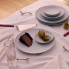 Goodee-Sabre-Bistrot Solid Tart Server - Color - Burgundy/Shiny