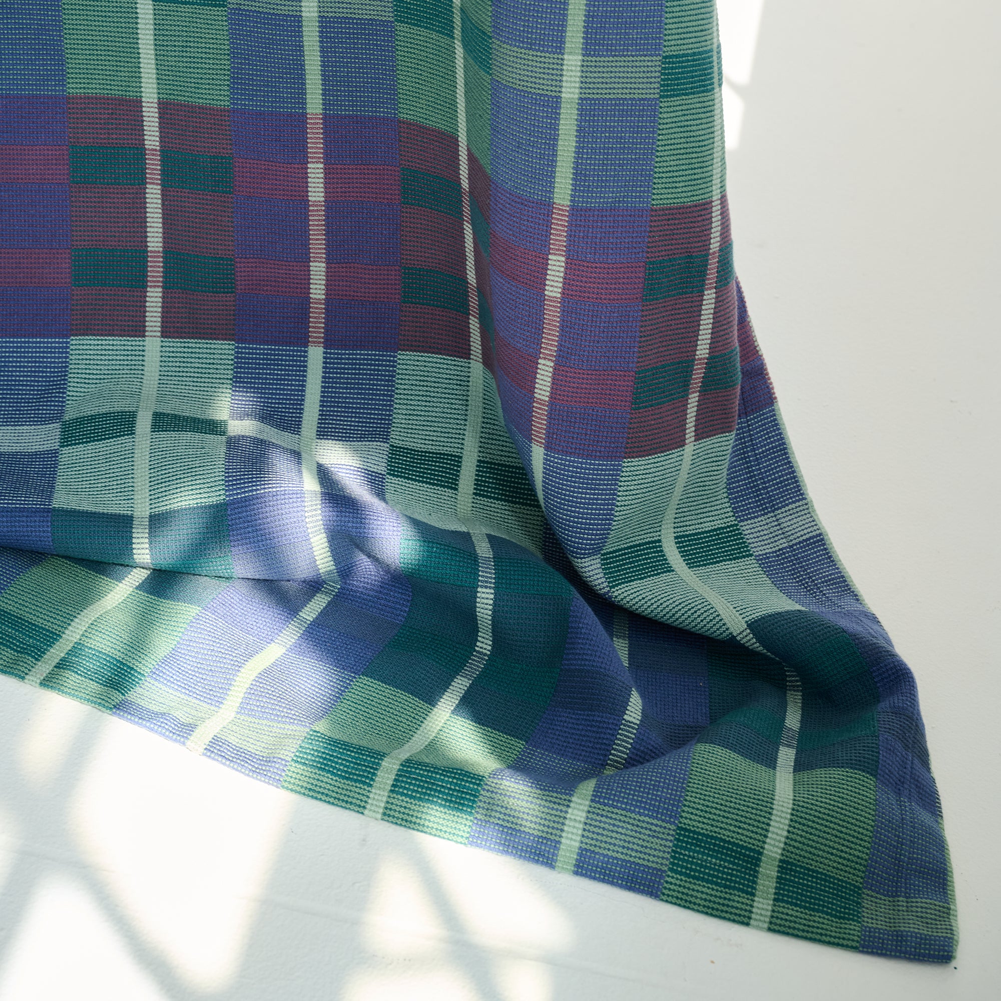 Goodee-Mungo-Woven Cotton Picnic Blanket - Mirage - Color - Mirage