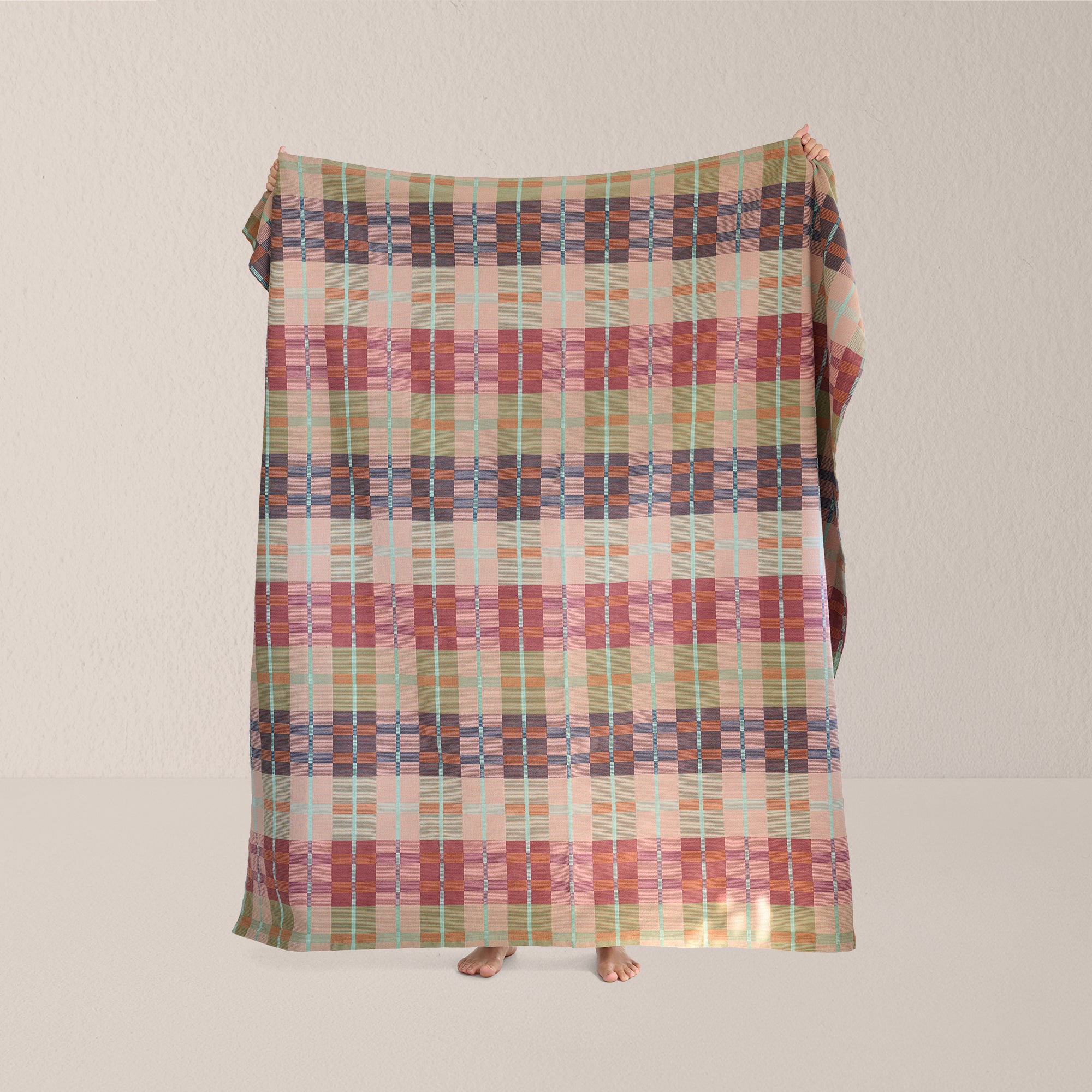 Goodee-Mungo-Woven Cotton Picnic Blanket - Pilgrim - Color - Pilgrim