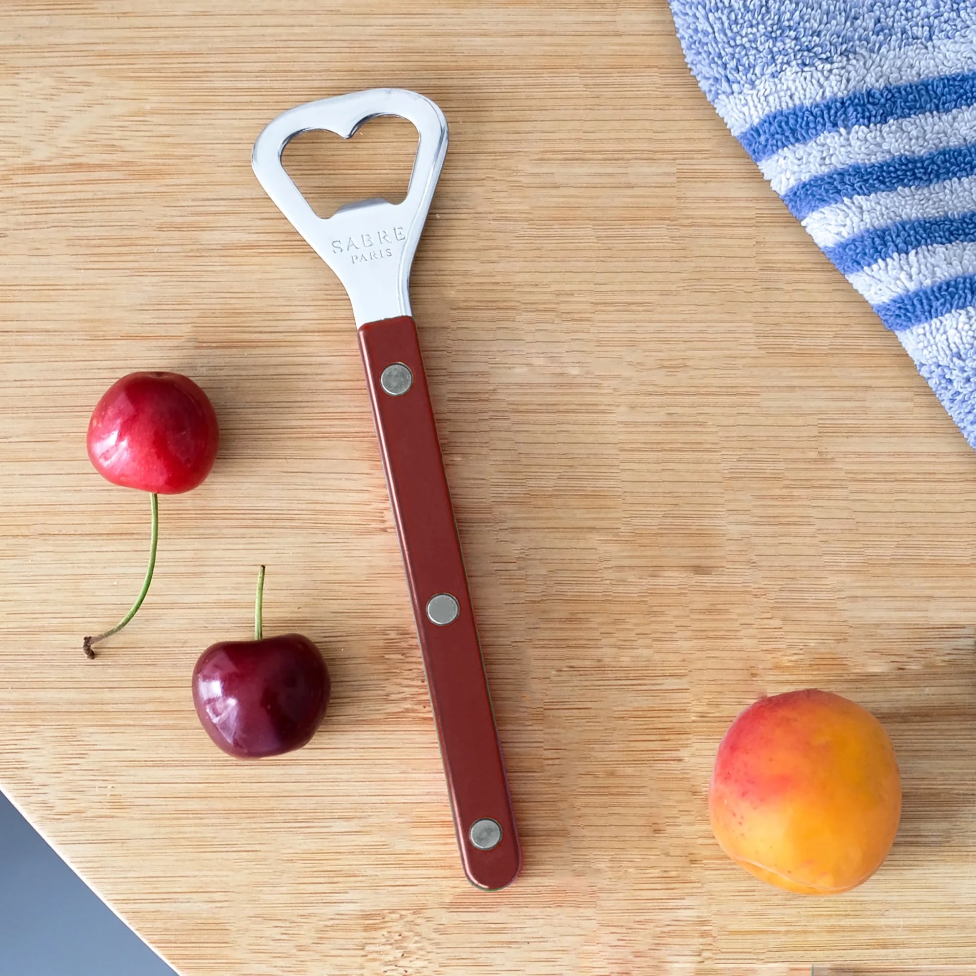 Goodee-Sabre-Bistrot Solid Bottle Opener - Color - Burgundy/Shiny