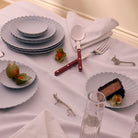 Goodee-Sabre Paris-Bistrot Solid Serving Set - Color - Burgundy/Shiny