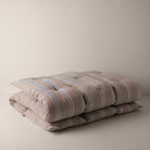Goodee-Tensira-Kapok Mattress Topper - Large - Color - Chocolate & Navy Stripe