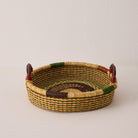 Mini Woven Tray - Exclusive - Color - Brown & Green