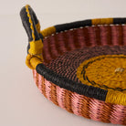 Mini Woven Tray - Exclusive - Color - Pink & Yellow