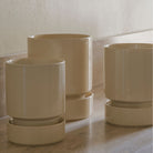 Goodee-Bergs Potter-Hoff Ø14 Planter & Saucer Gift Set - Color - Sandstone Glazed