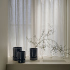Goodee-Bergs Potter-Hoff Ø14 Planter & Saucer Gift Set - Color - Sapphire Blue Glazed