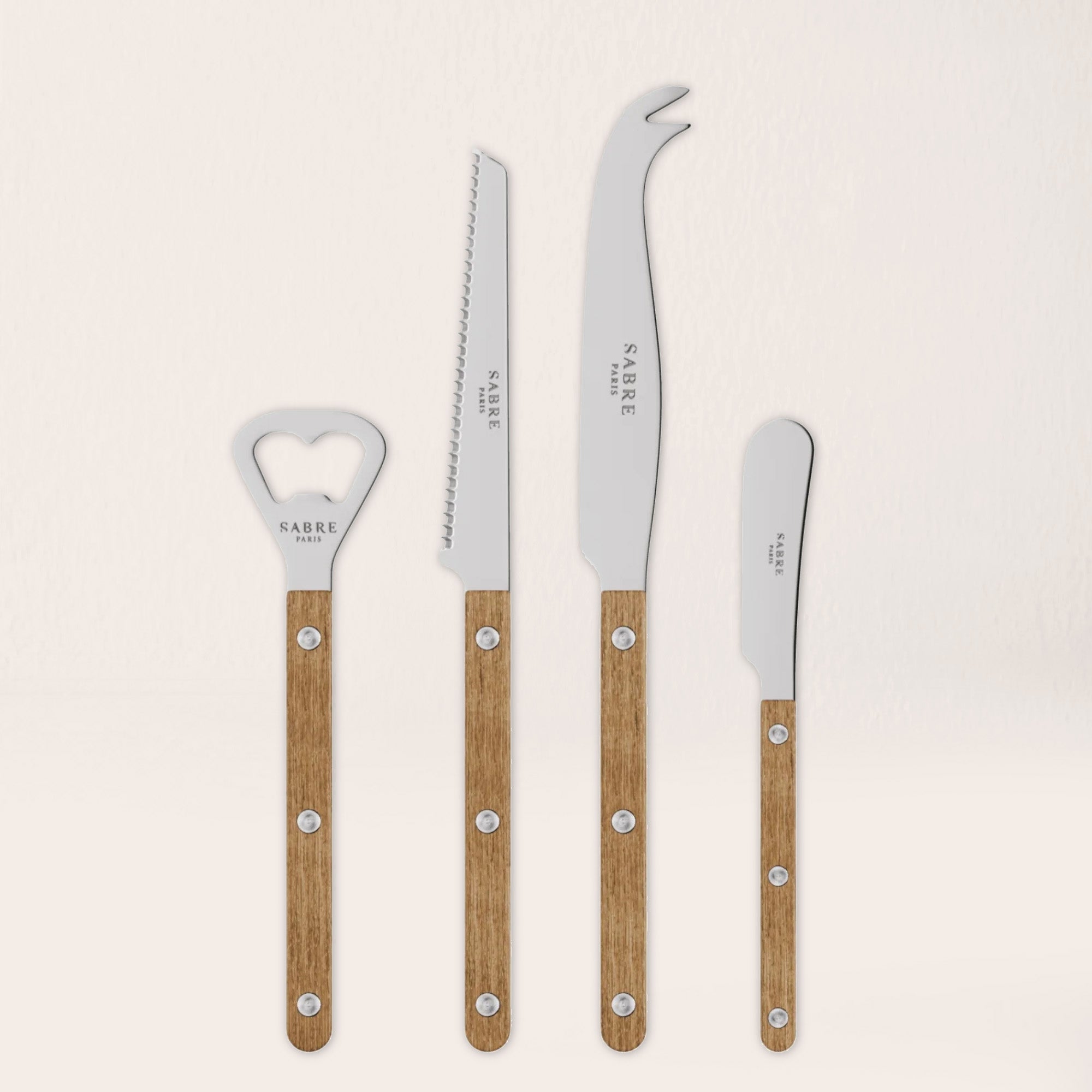 Goodee-Sabre-Bistrot Teak Aperitif Set - Color - Teak/Shiny