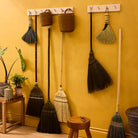 Goodee-Baan Boon-Bamboo Handle Broom - Brown & Black - Color - Brown & Black