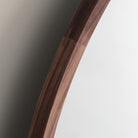 Goodee-Fredericia-Silhouette Round Mirror - Color - Walnut Oiled