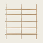 Goodee-Frama-Shelf Library Natural | Double Section - Size - 5 Shelves  