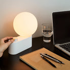 Goodee-Tala Alumina Table Lamp with Sphere IV - Color - Chalk